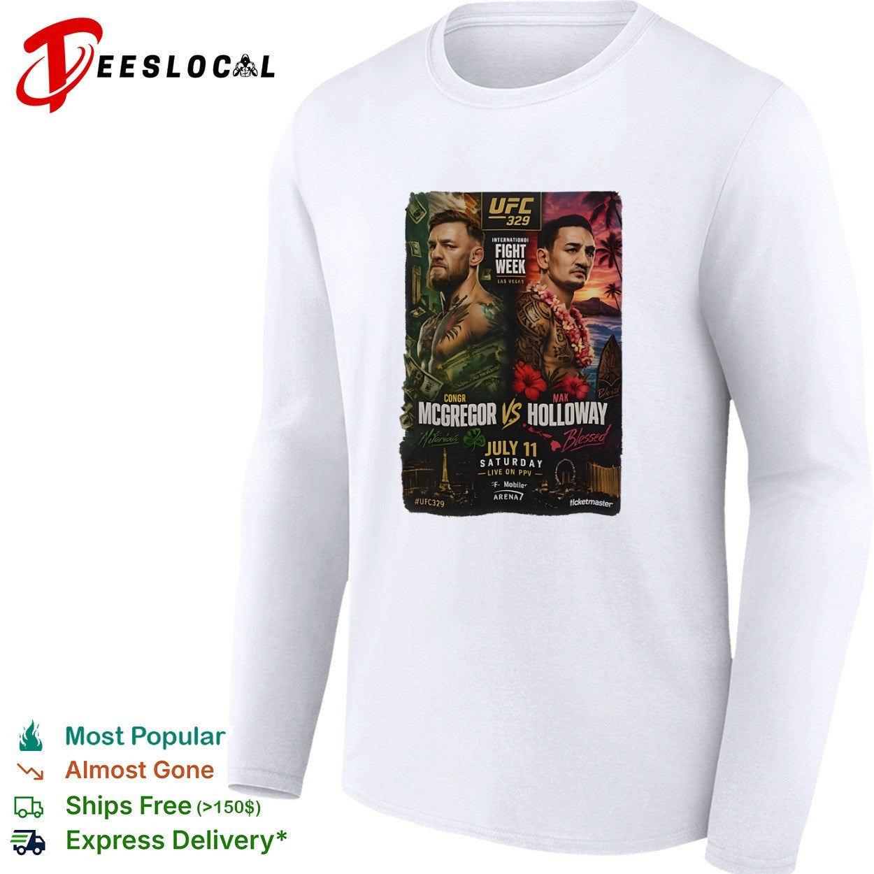Conor McGregor vs Max Holloway UFC 329 International Fight Week July 11 shirt