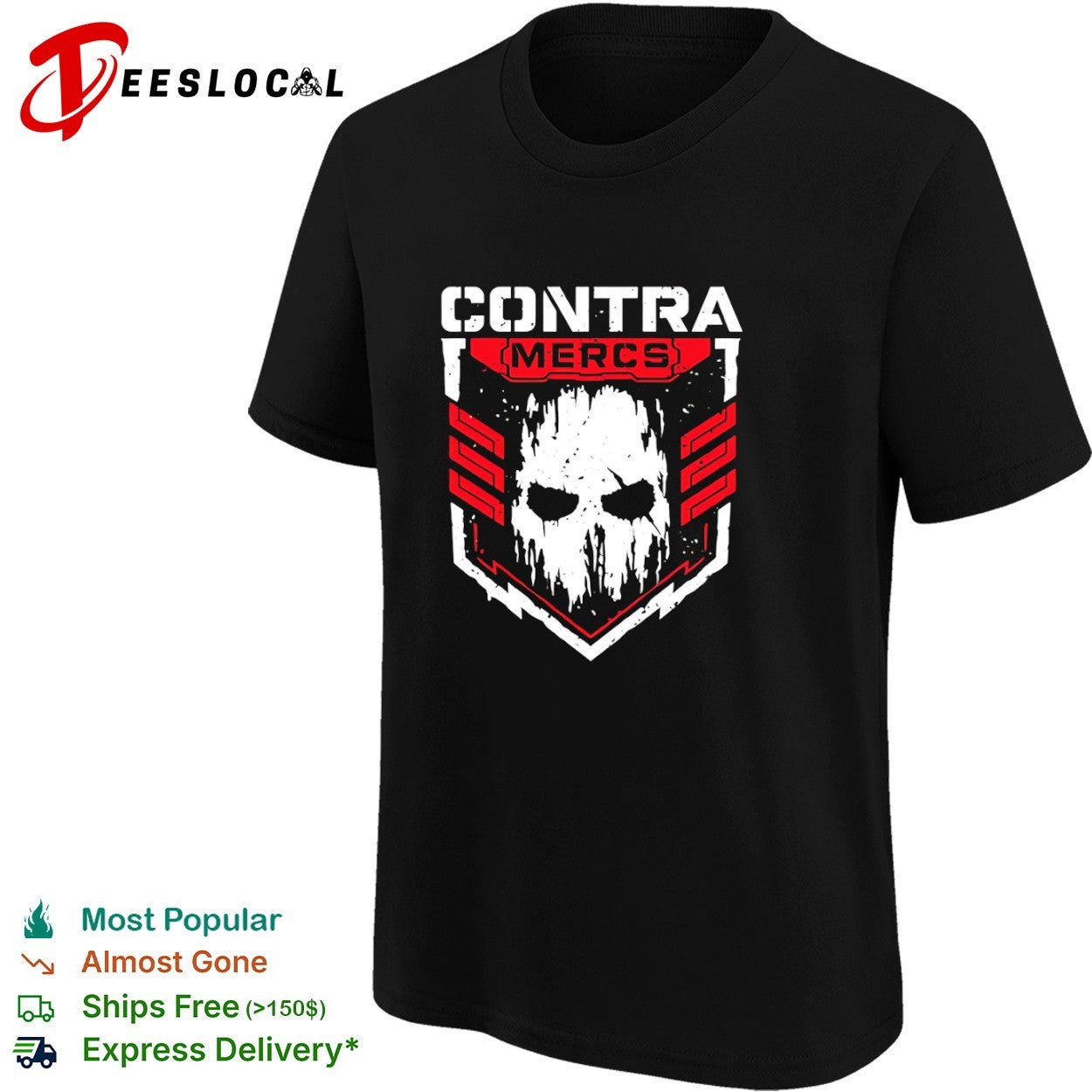 Contra Mercs Skull shirt