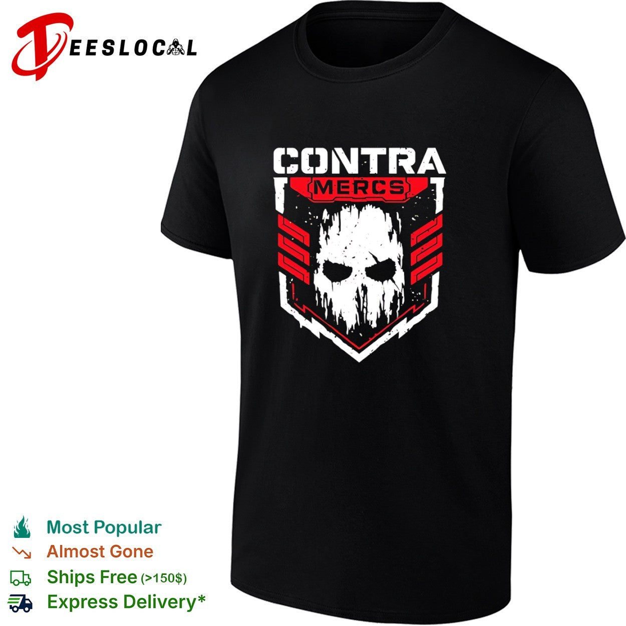 Contra Mercs Skull shirt
