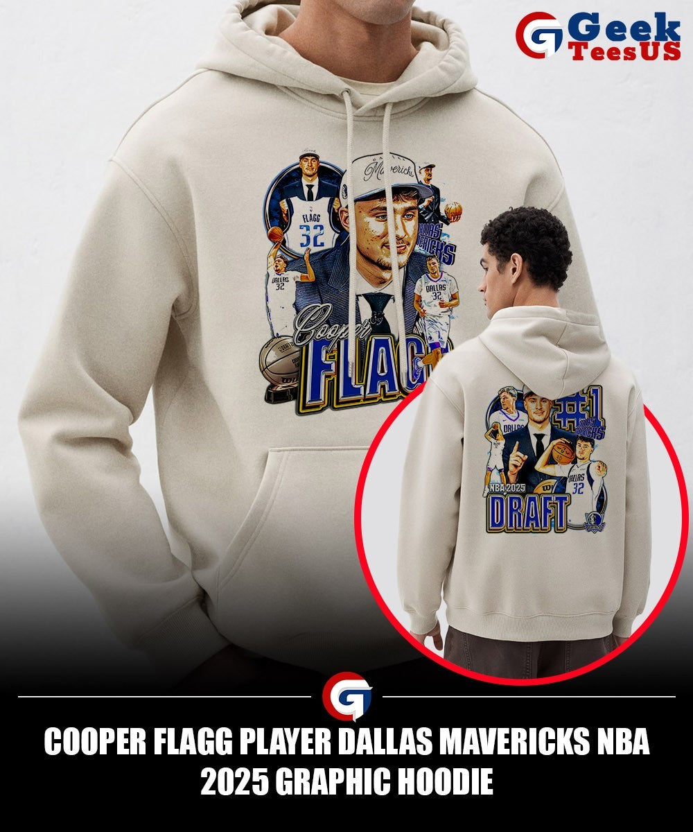 Cooper Flagg player Dallas Mavericks NBA 2025 graphic shirt