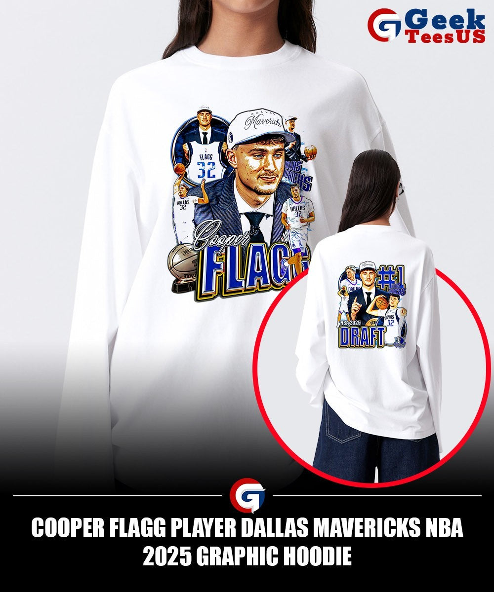 Cooper Flagg player Dallas Mavericks NBA 2025 graphic shirt