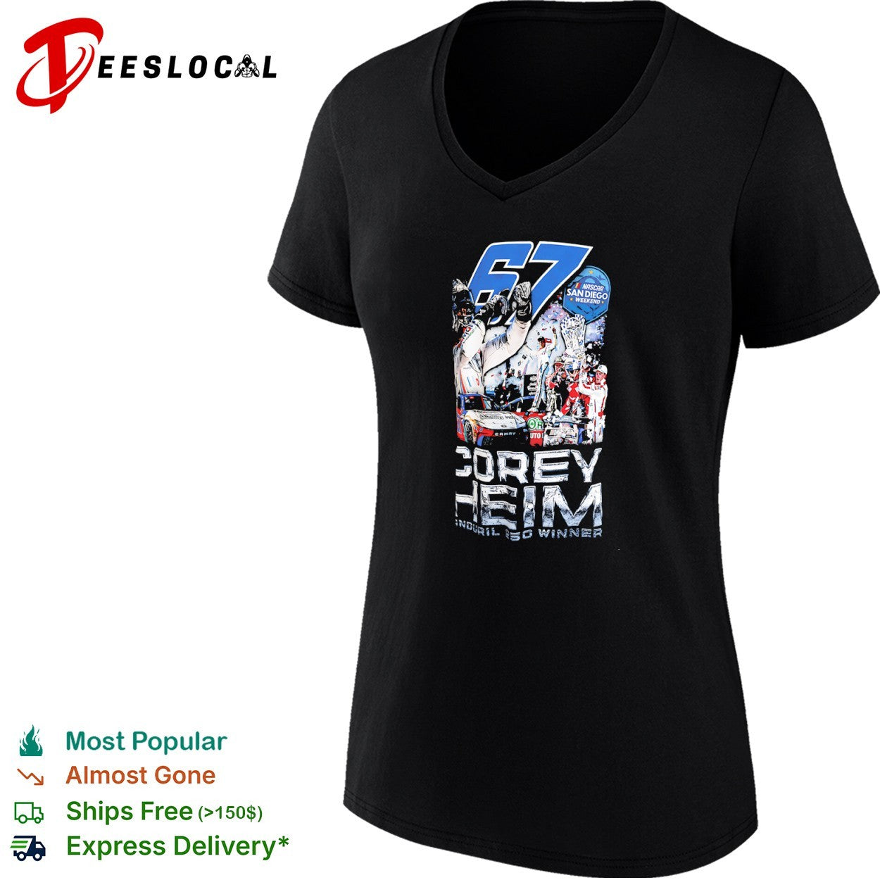 Corey Heim 67 NASCAR San Diego Weekend Manduril 250 Winner Toyota Camry Racing shirt
