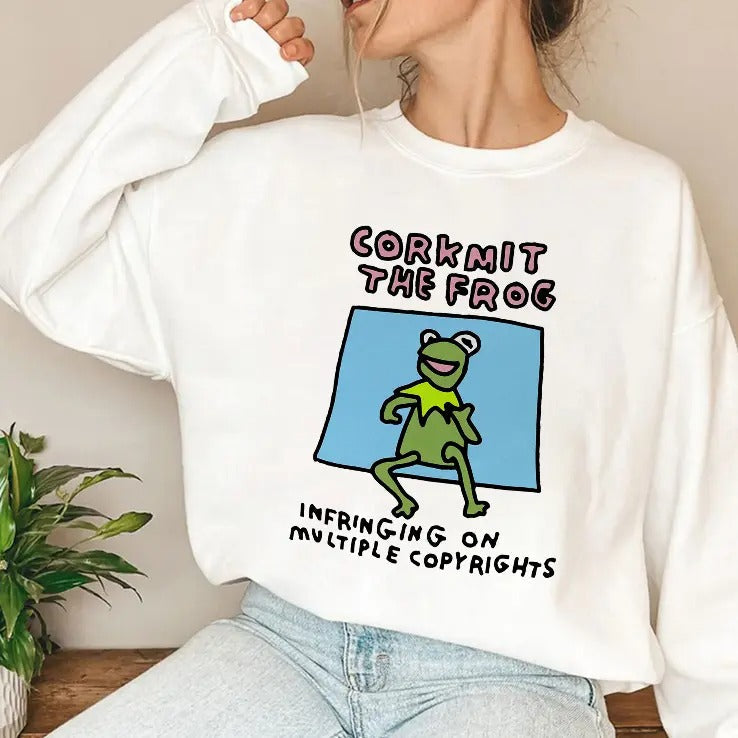 Corkmit The Frog Infringing On Multiple Copyrights T Shirt