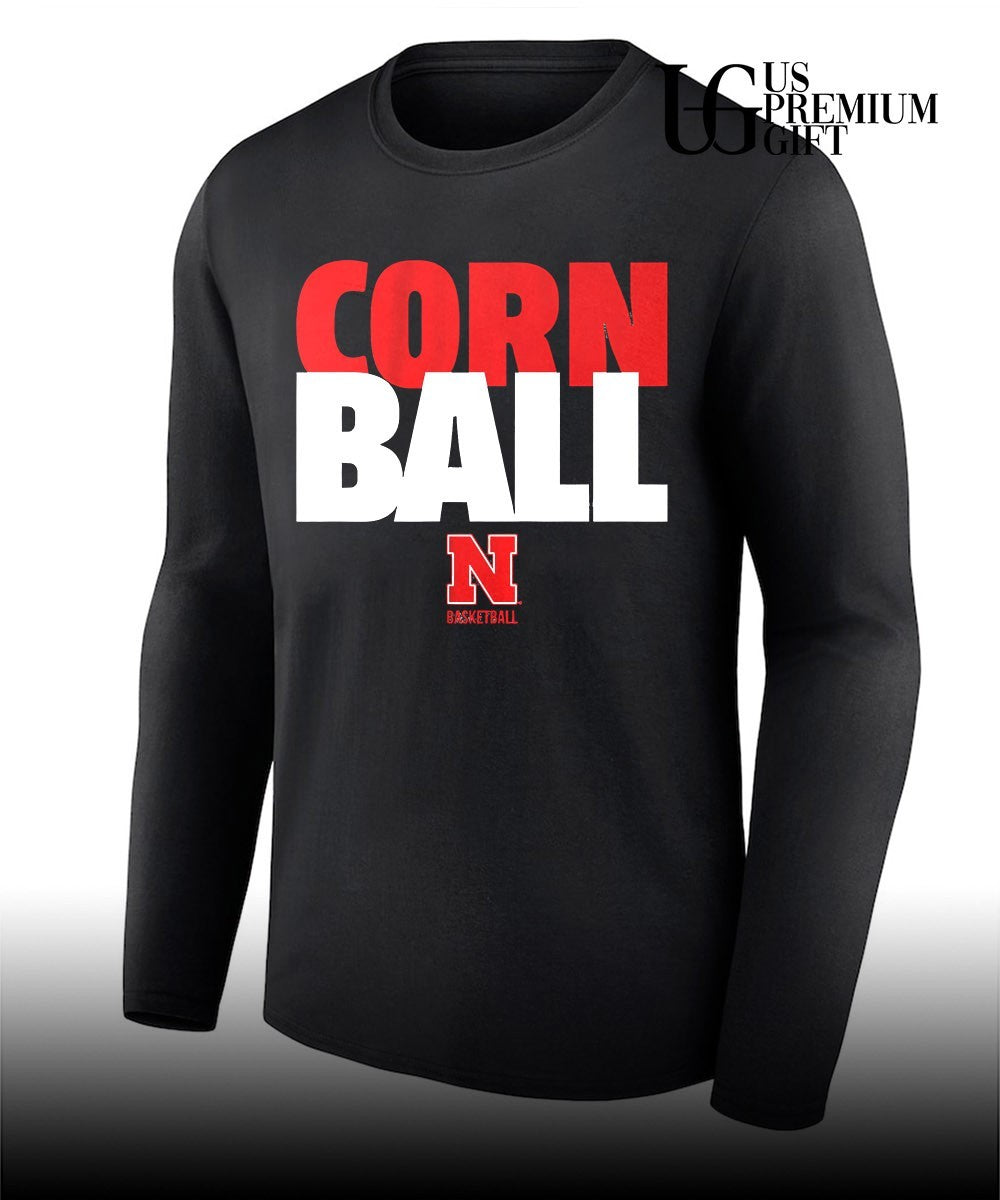 Corn Ball Nebraska Cornhuskers basketball logo shirt