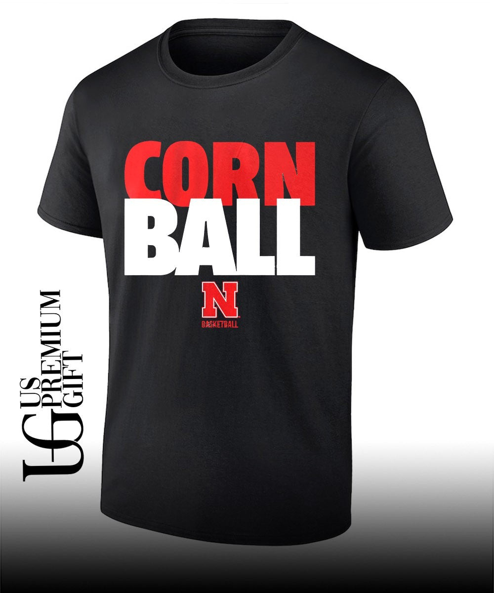 Corn Ball Nebraska Cornhuskers basketball logo shirt