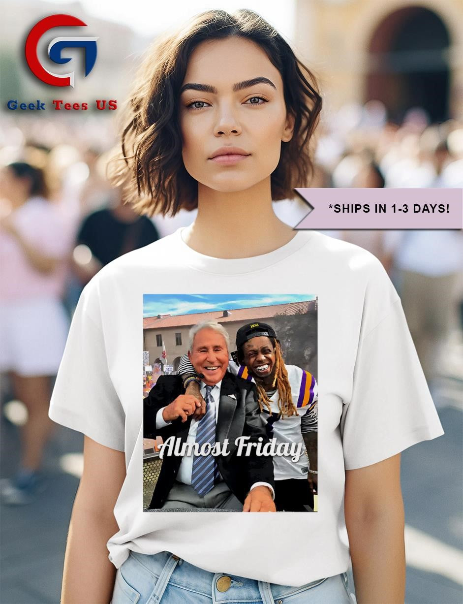 Corso and Wayne Almost Friday photo shirt