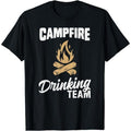 "Cotton Short Sleeve Campfire Drinking Team T Shirt Camping Lover Camper Funny T-Shirt Campfire Drinking Team T Shirt Camping Lover Camper Funny T-Shirt For Men"