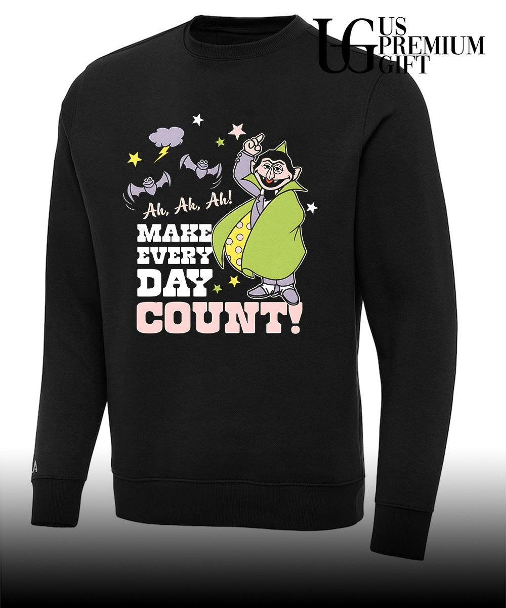 Count von Count make every day count muppet shirt