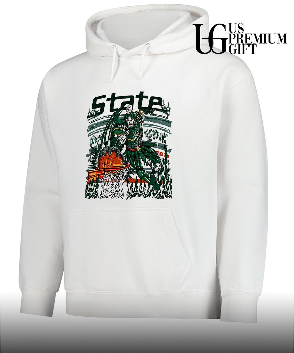 Court Gladiator Michigan State Spartans basketball graphic shirt