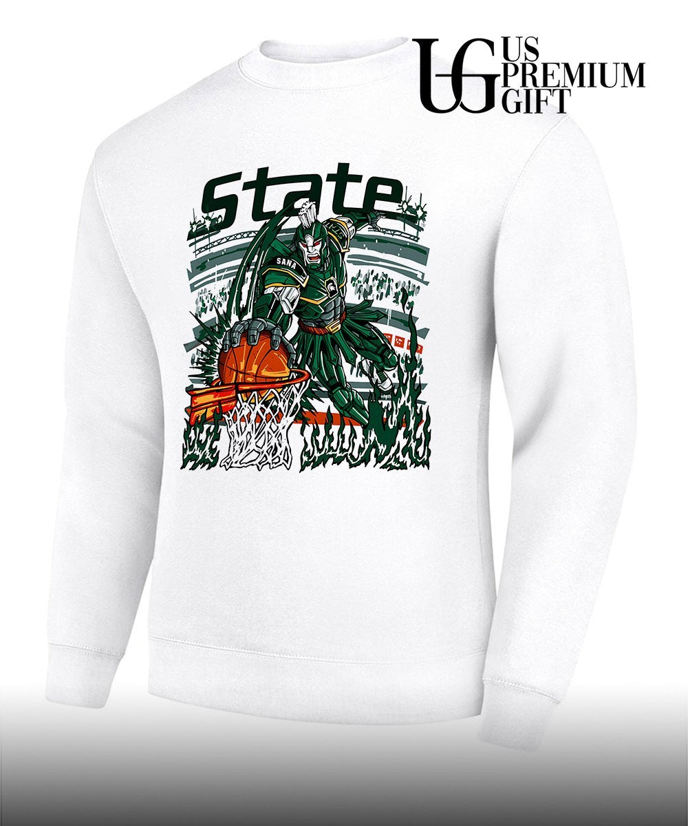 Court Gladiator Michigan State Spartans basketball graphic shirt