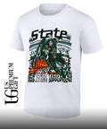 Court Gladiator Michigan State Spartans basketball graphic shirt