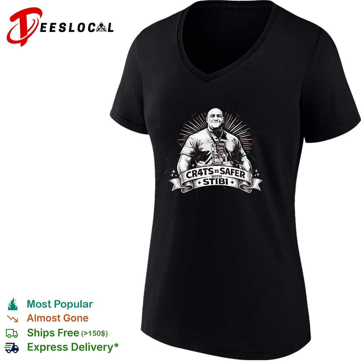 Cr4ts is safer with Stibi shirt