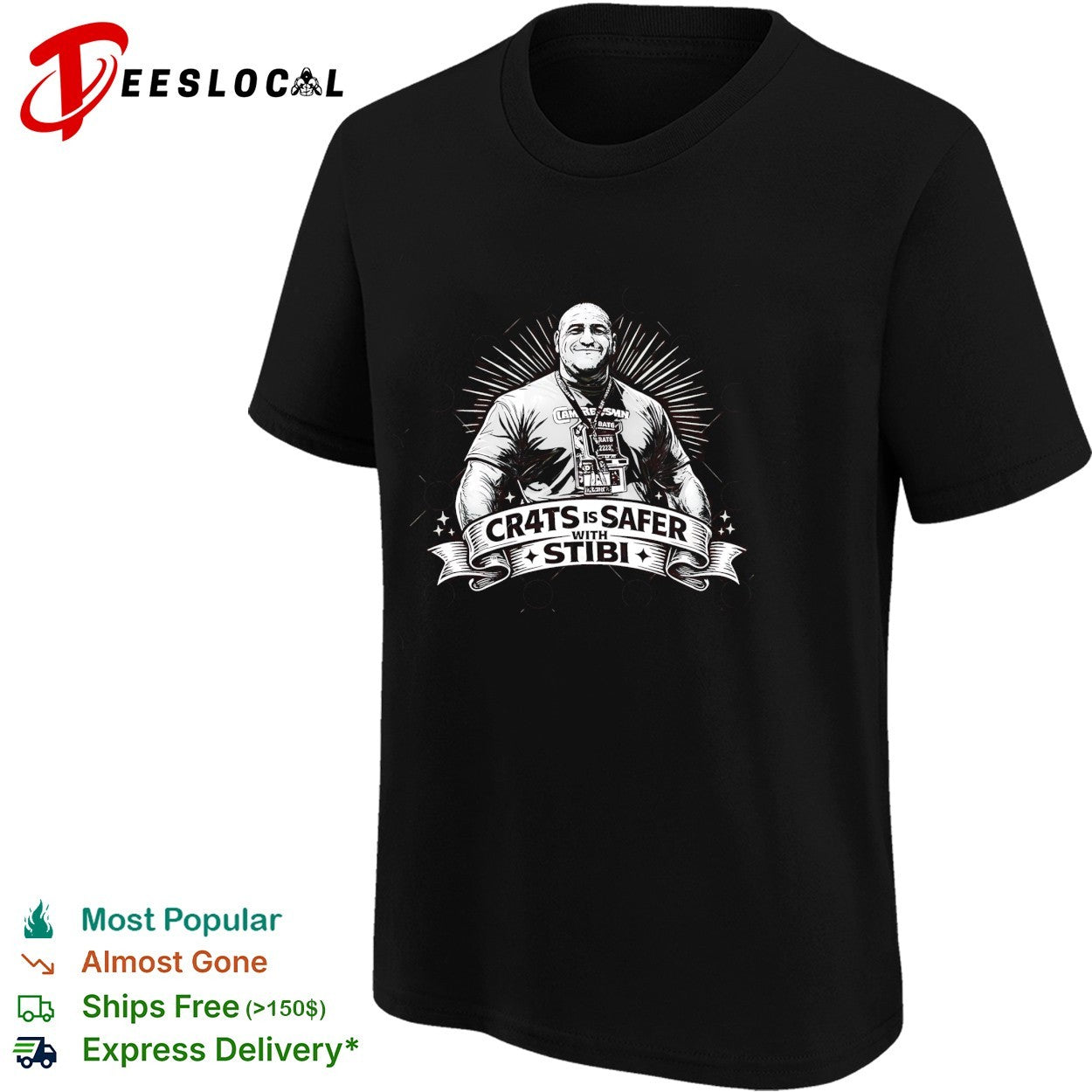 Cr4ts is safer with Stibi shirt