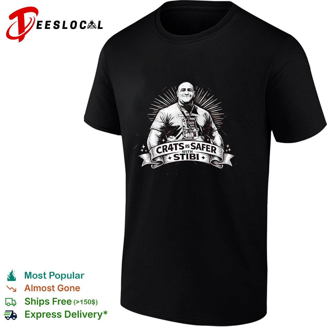 Cr4ts is safer with Stibi shirt
