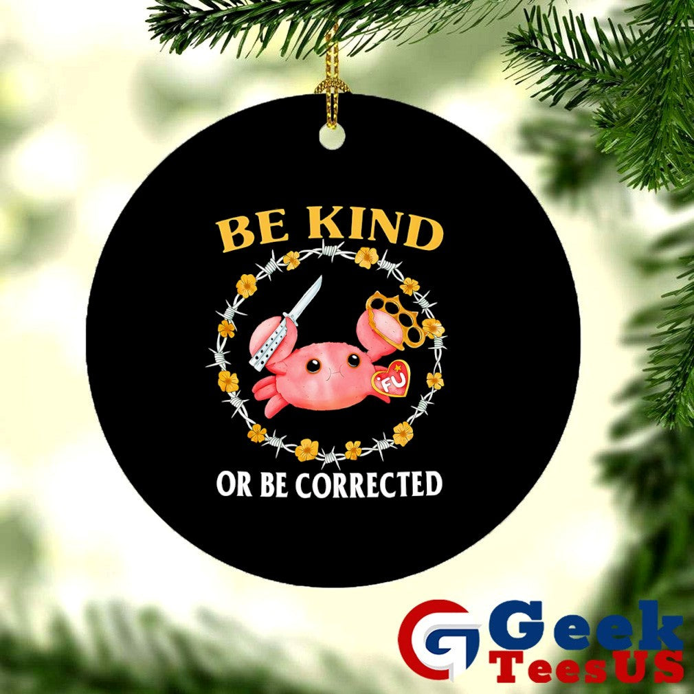 Crab knife be kind or be corrected shirt