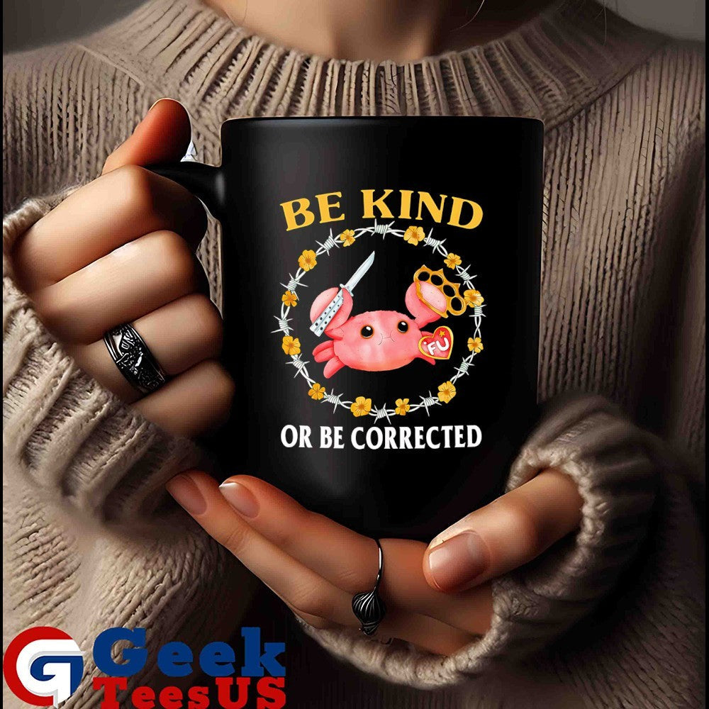 Crab knife be kind or be corrected shirt