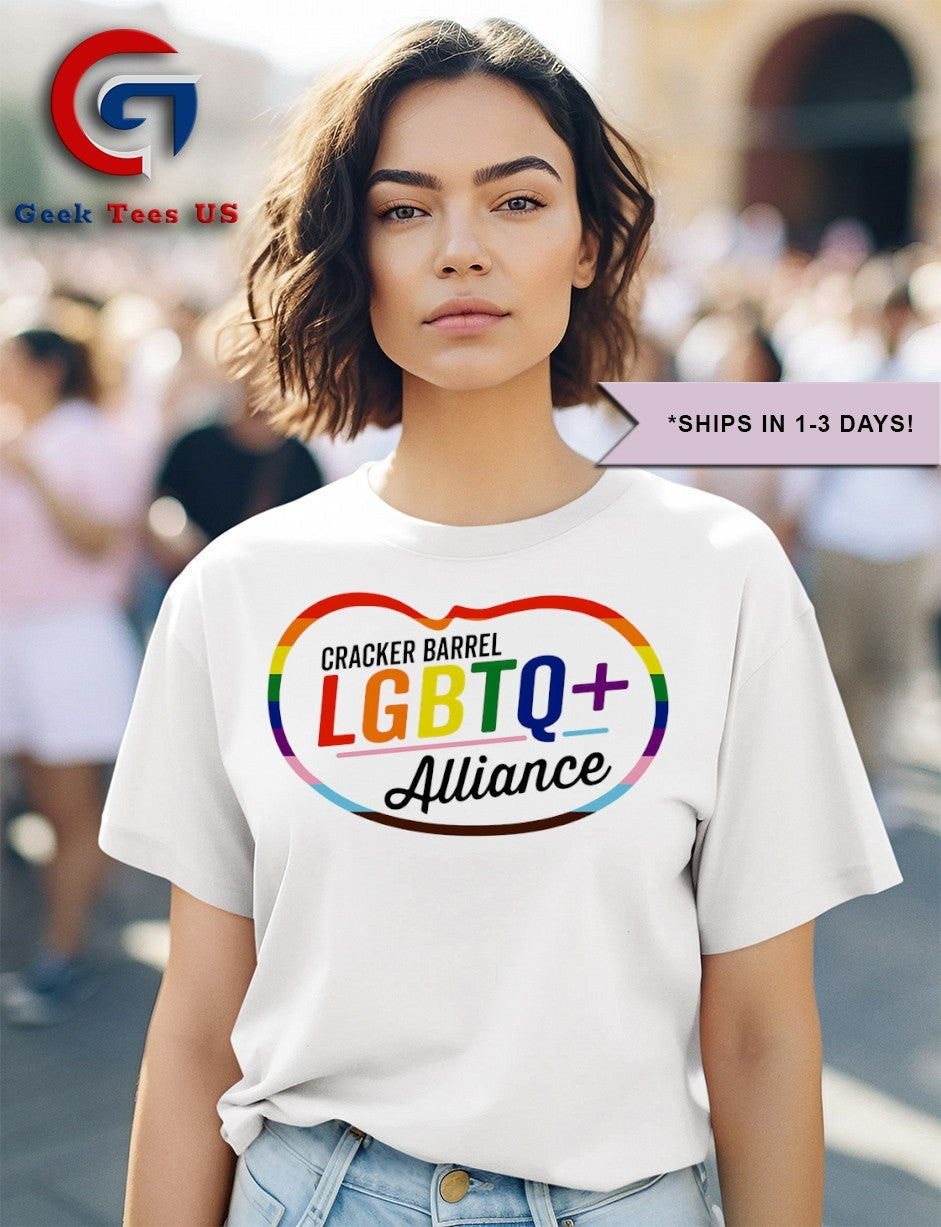 Cracker Barrel LGBTQ Alliance logo shirt