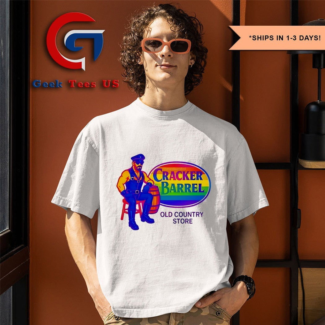 Cracker Barrel Pride logo shirt
