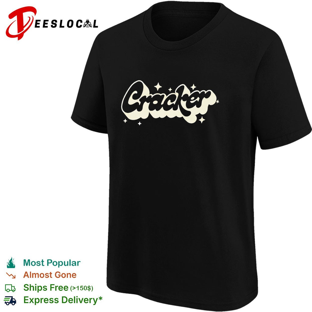 Cracker Retro stars script shirt