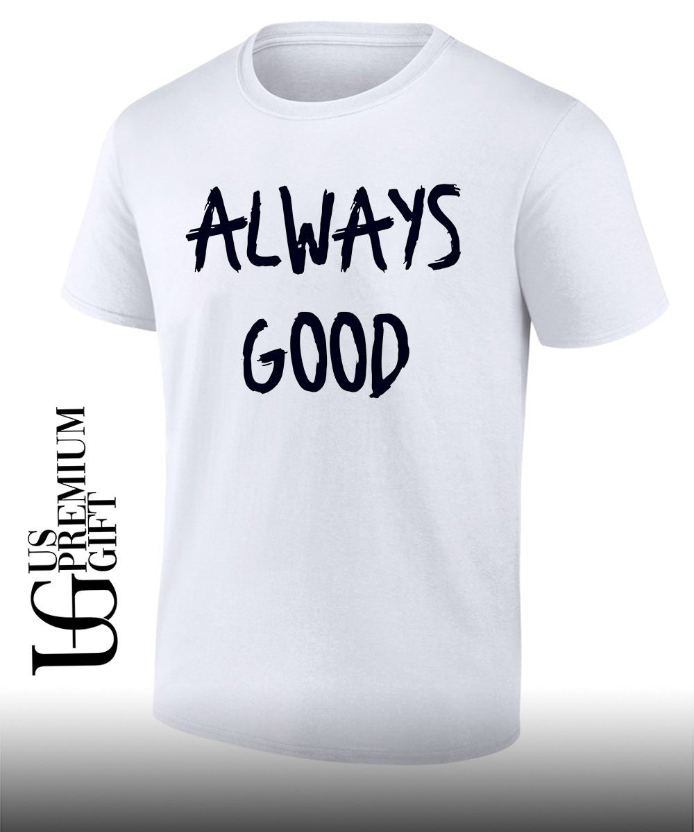 Craig Carton wearing Always Good shirt