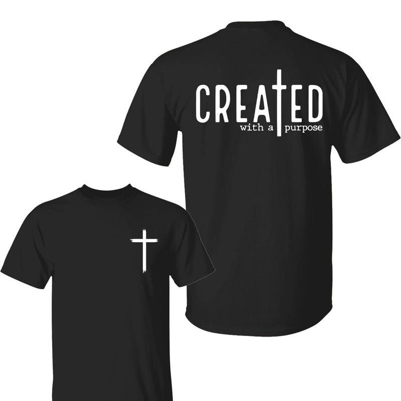 Created With A Purpose Shirt, Faith T-Shirt, Bible Quotes Shirt, Trendy Christian Tee, Unisex Shirt, Gift For Him, Gift For Her
