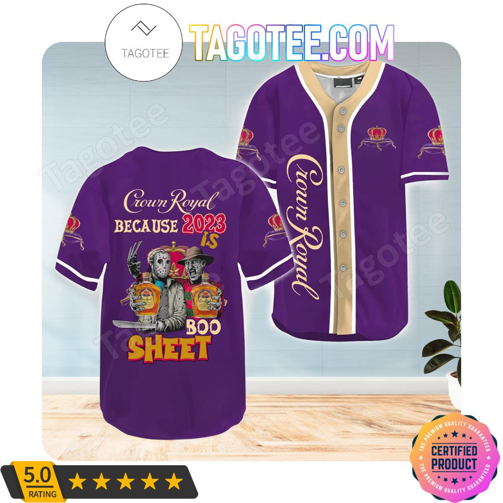 Crown Royal Freddy And Jason 2023 Boo Sheet Jerseys