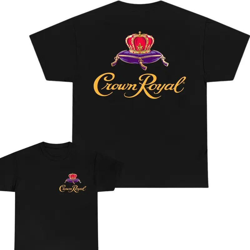 Crown Royal Logo T-shirt, Size Range Inclusivity, Pick Your Color, Gender-neutral Clothing Selections - Trendy Shirt - Unisex T-shirt Classic - Graphic Tees For Women And Men - Gifts For All