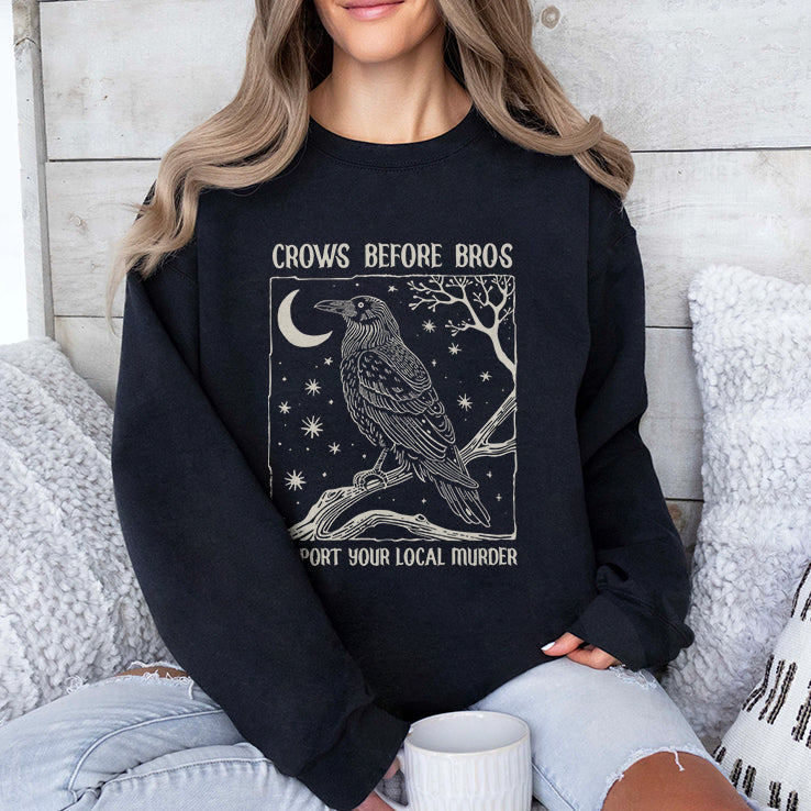 Crows Before Bros Support Your Local Murder Shirt