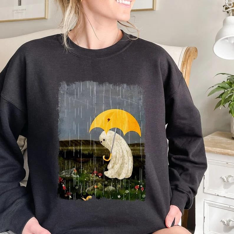 Cute Floral Ghost Tshirt Sweatshirt Hoodie, Fall Halloween Flower Ghost Sweatshirt, Retro Halloween Ghots Tee, Cute Ghost Gifts, Spooky Vibes Tee, Party Tee