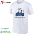 Cute Rabbit driving blue car Miffy Passenger Princess Bunny shirt