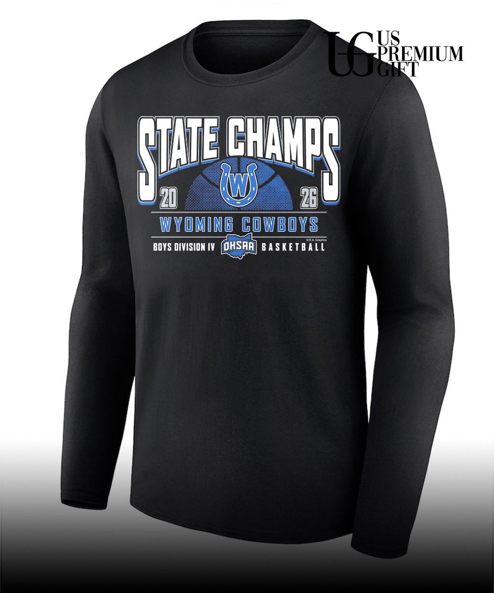 Wyoming Cowboys 2026 OHSAA Boys Basketball D4 State Champions shirt