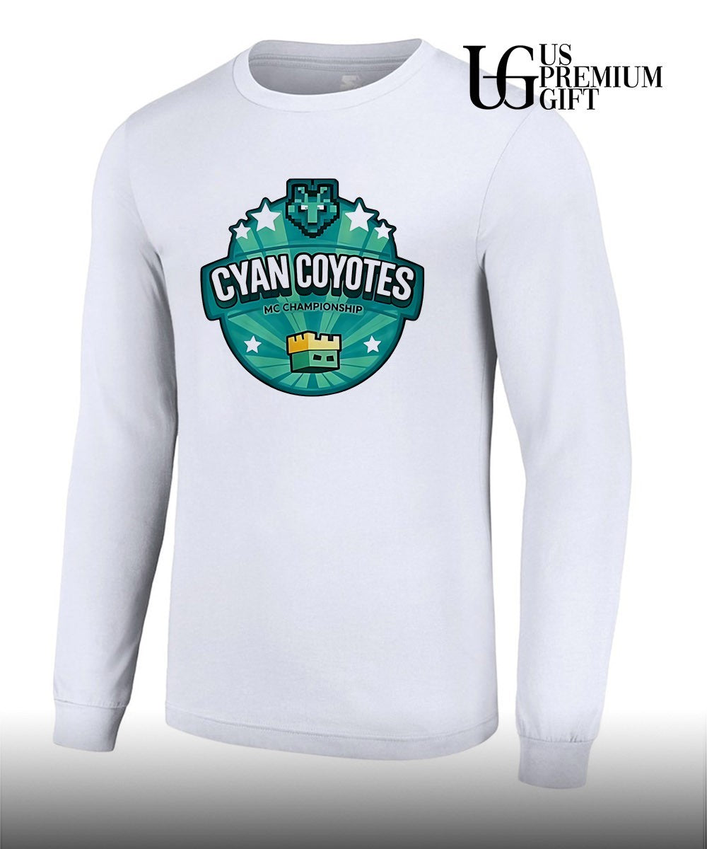 Cyan Coyotes MC Championship logo shirt