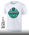 Cyan Coyotes MC Championship logo shirt