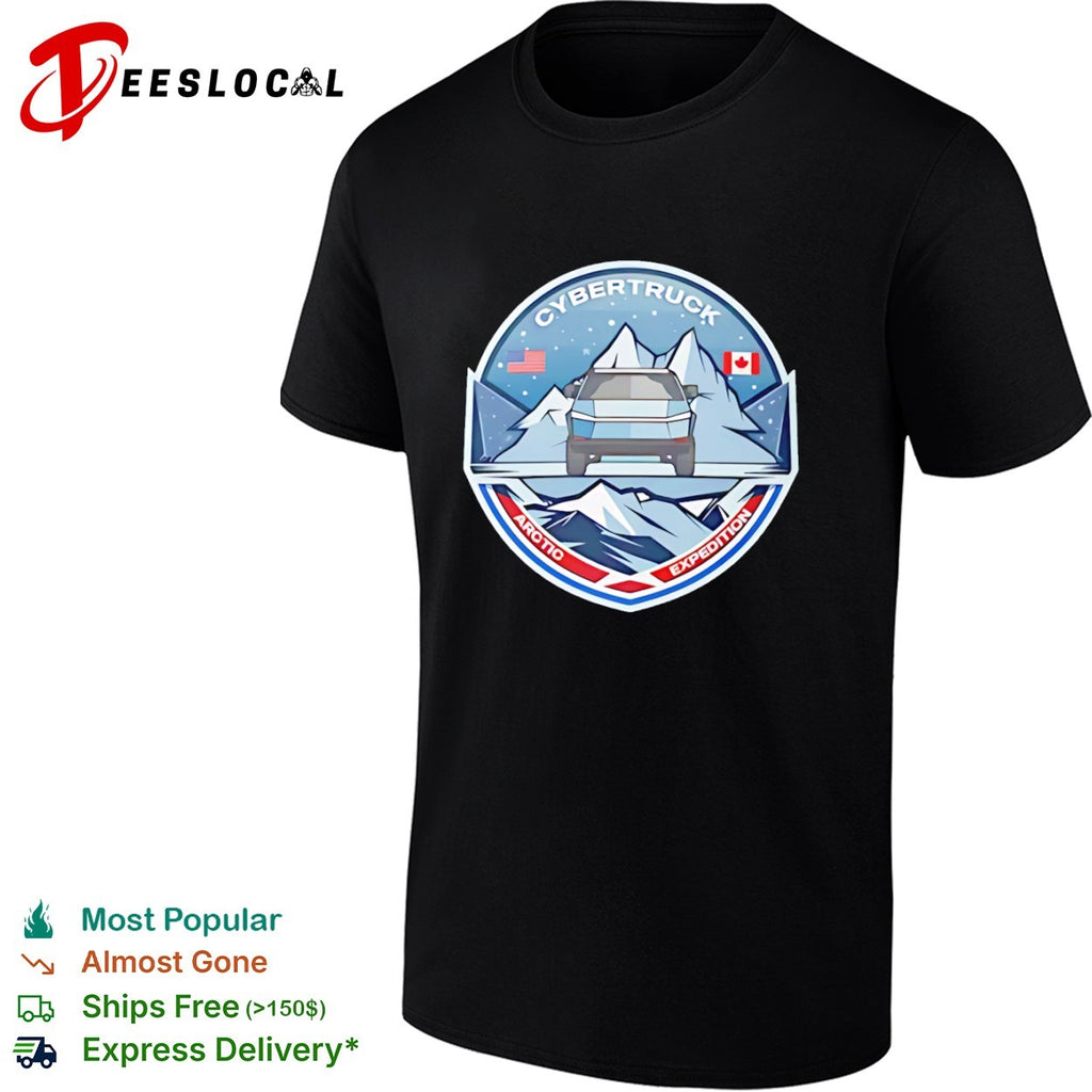 Cybertruck Arctic Expedition Badge Tesla shirt