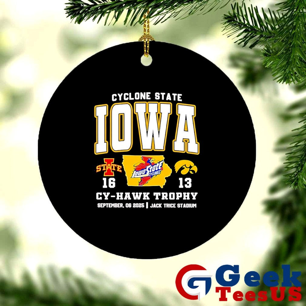 Cyclone State Iowa State Cyclones 16-13 Iowa Hawkeyes 2025 Cy-Hawk trophy shirt