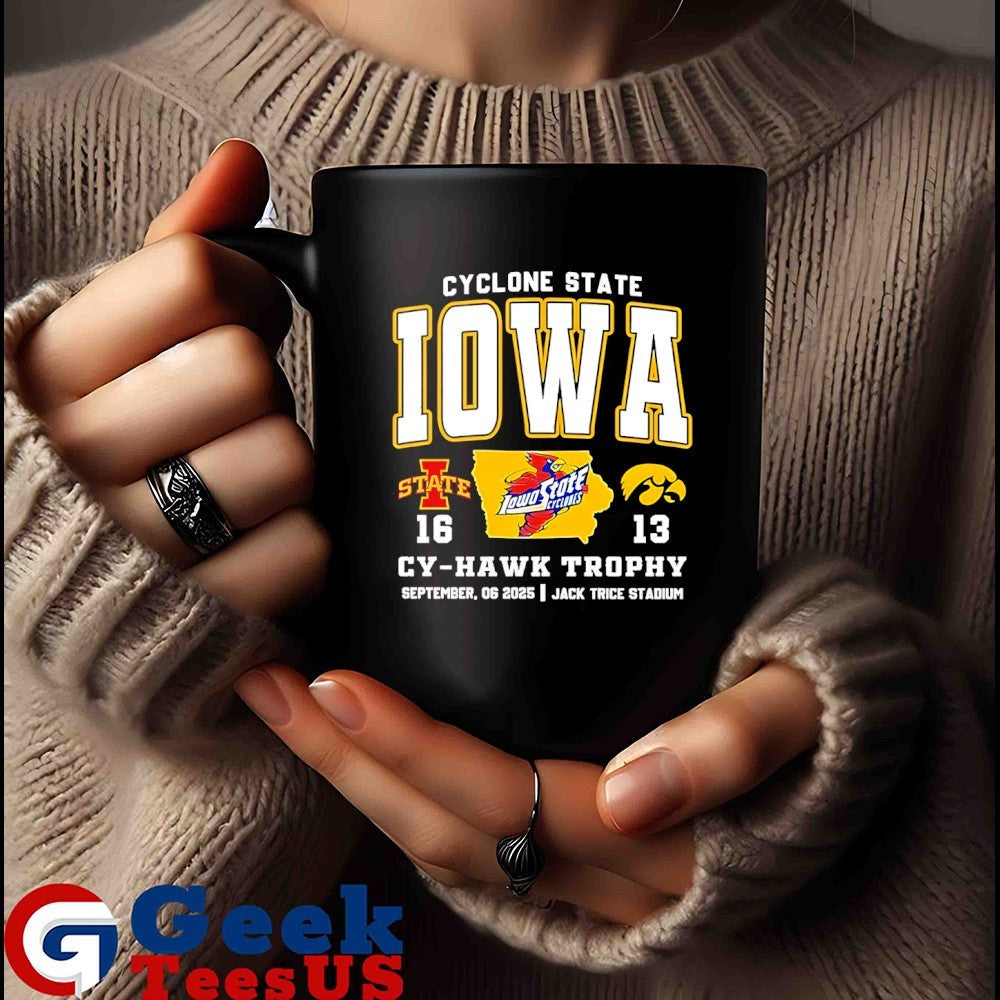 Cyclone State Iowa State Cyclones 16-13 Iowa Hawkeyes 2025 Cy-Hawk trophy shirt