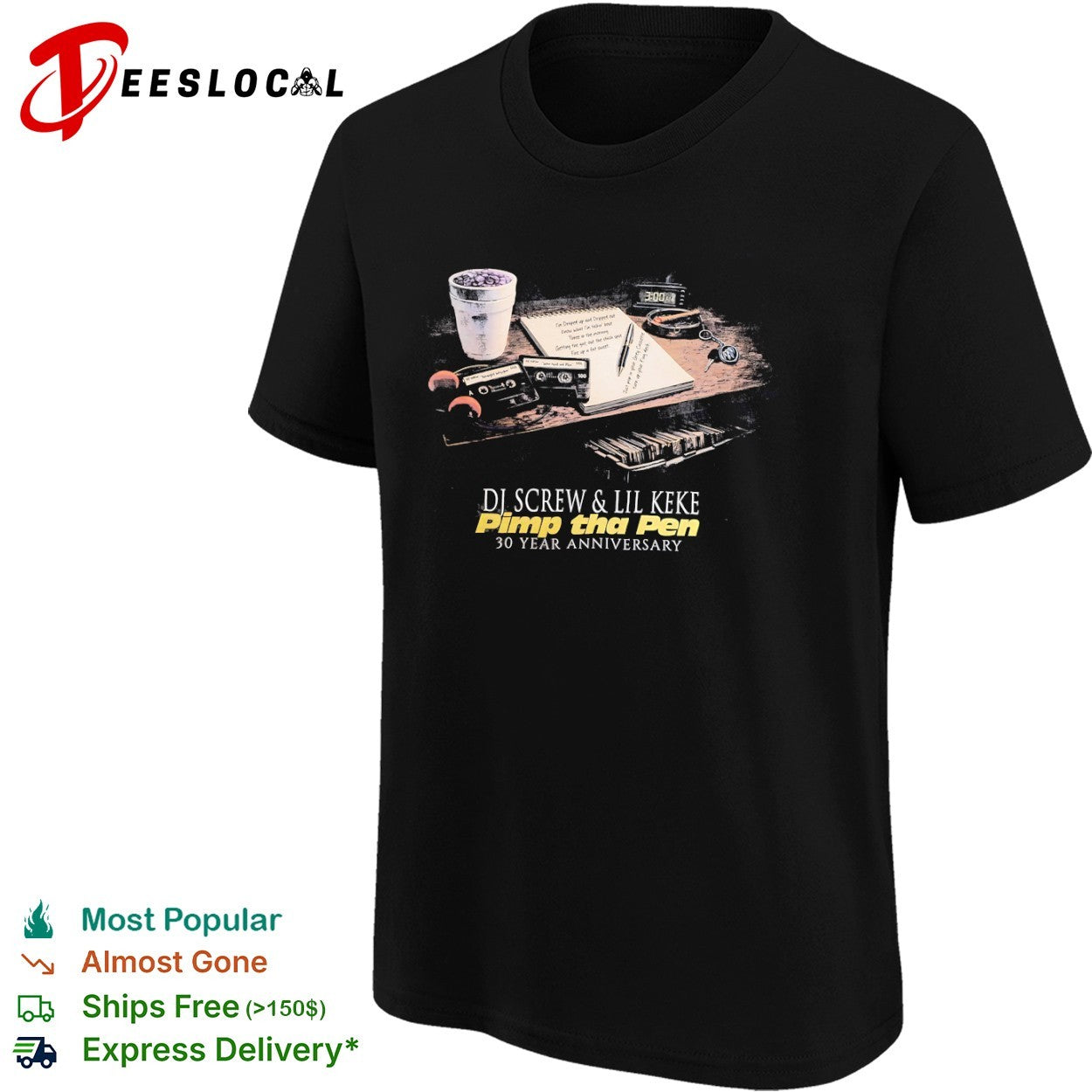 DJ Screw & Lil Keke Pimp tha Pen 30 Year Anniversary shirt