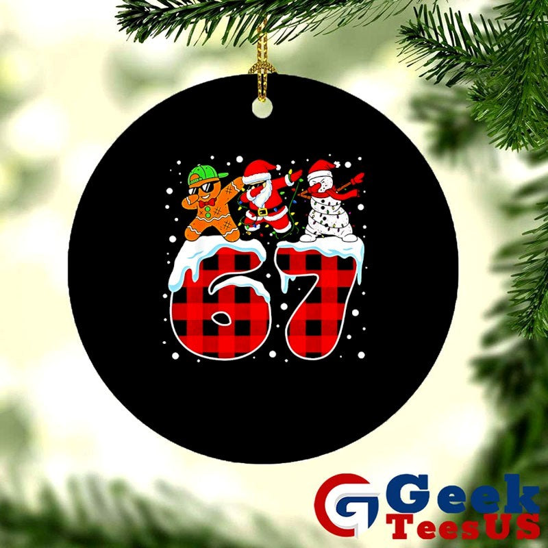Dabbing Santa 67 Six Seven Christmas shirt