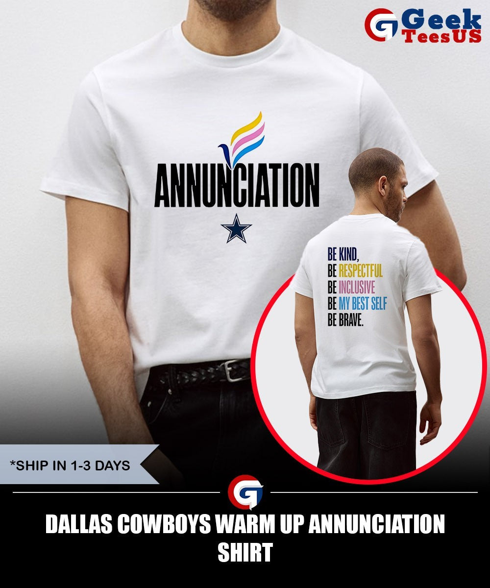 Dallas Cowboys Warm Up Annunciation shirt