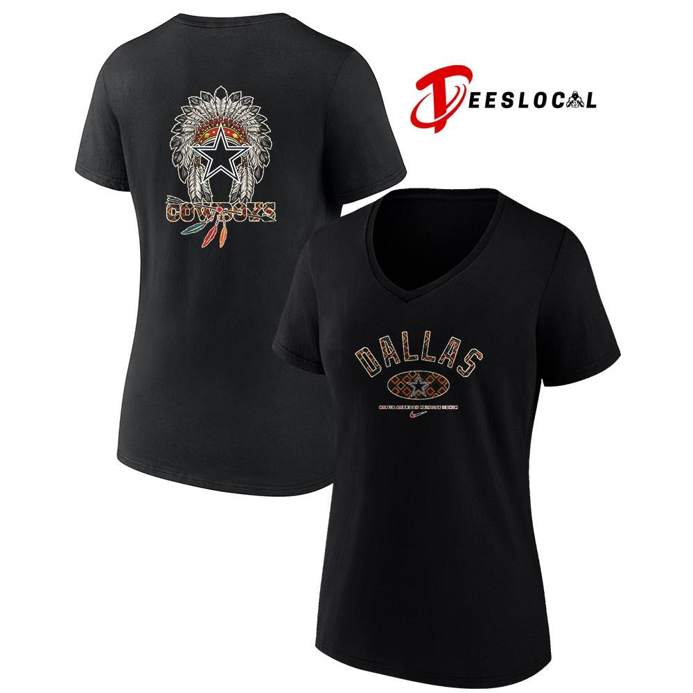 Dallas Cowboys x Native American heritage month logo shirt