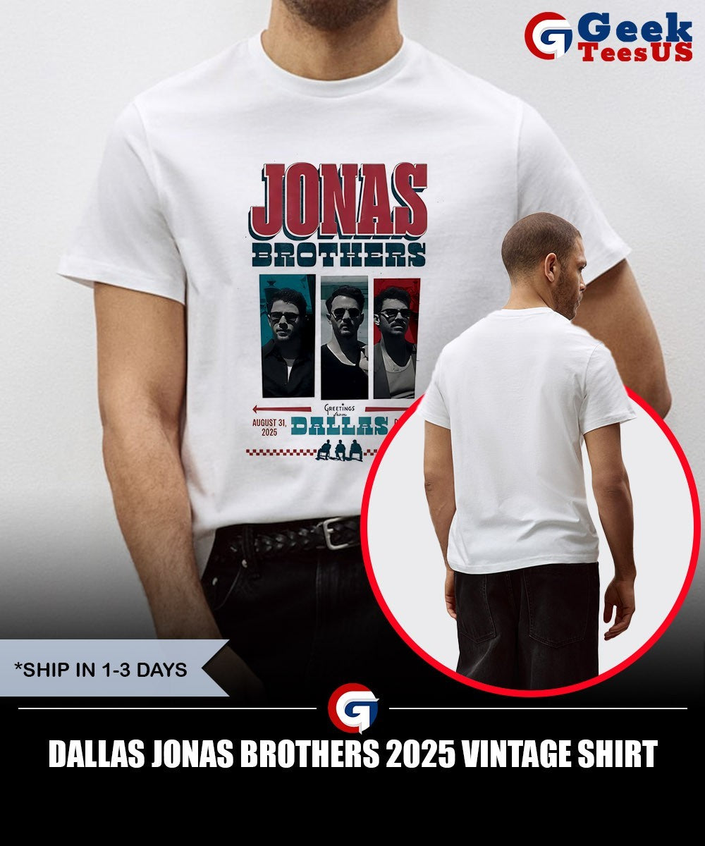 Dallas Jonas Brothers 2025 vintage shirt