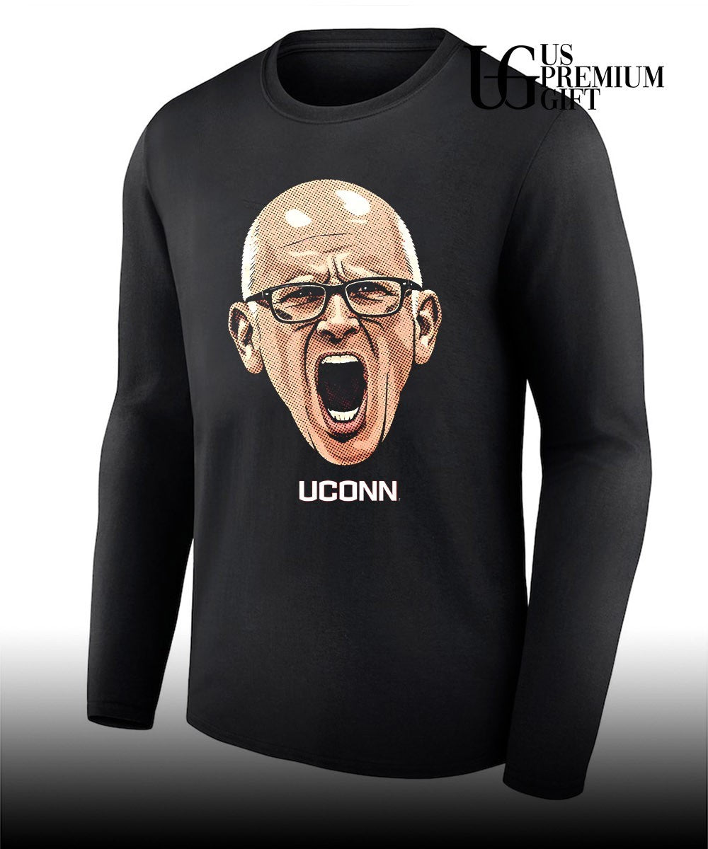 Dan Hurley Coach UConn Huskies men’s basketball Big Head shirt