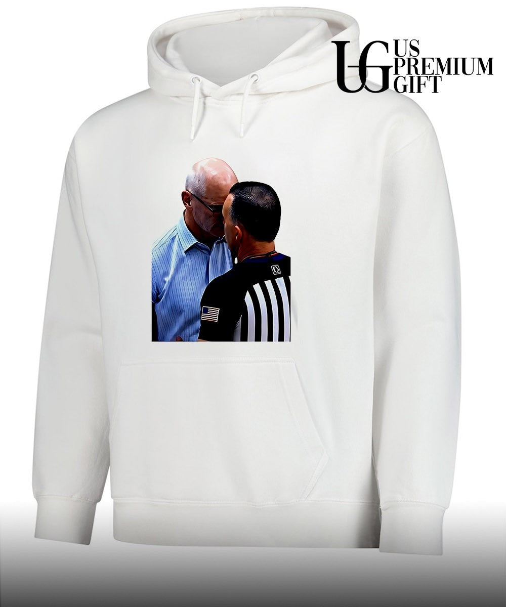Dan Hurley heated Moment Uconn Huskies Headbutt vs Ref Basketball shirt