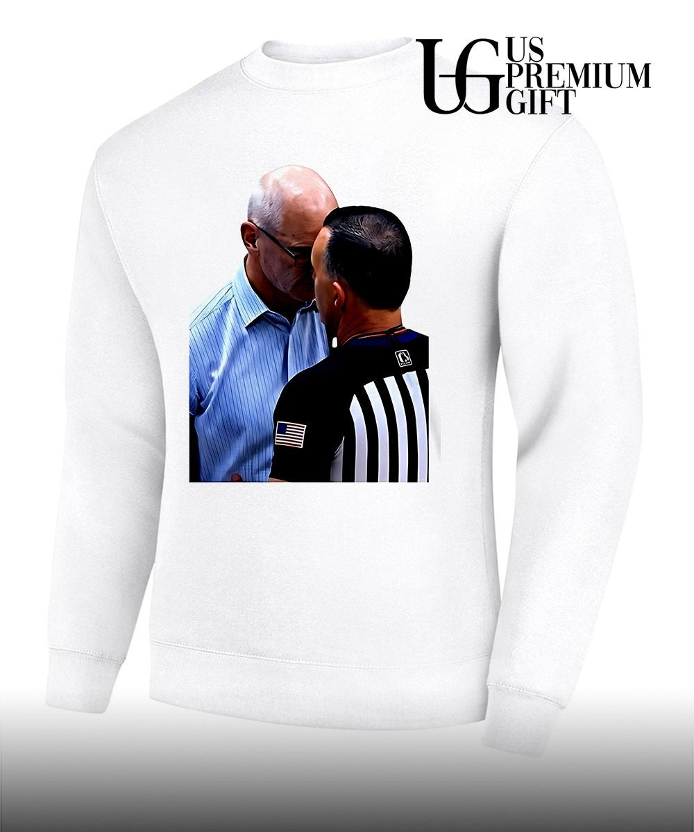 Dan Hurley heated Moment Uconn Huskies Headbutt vs Ref Basketball shirt