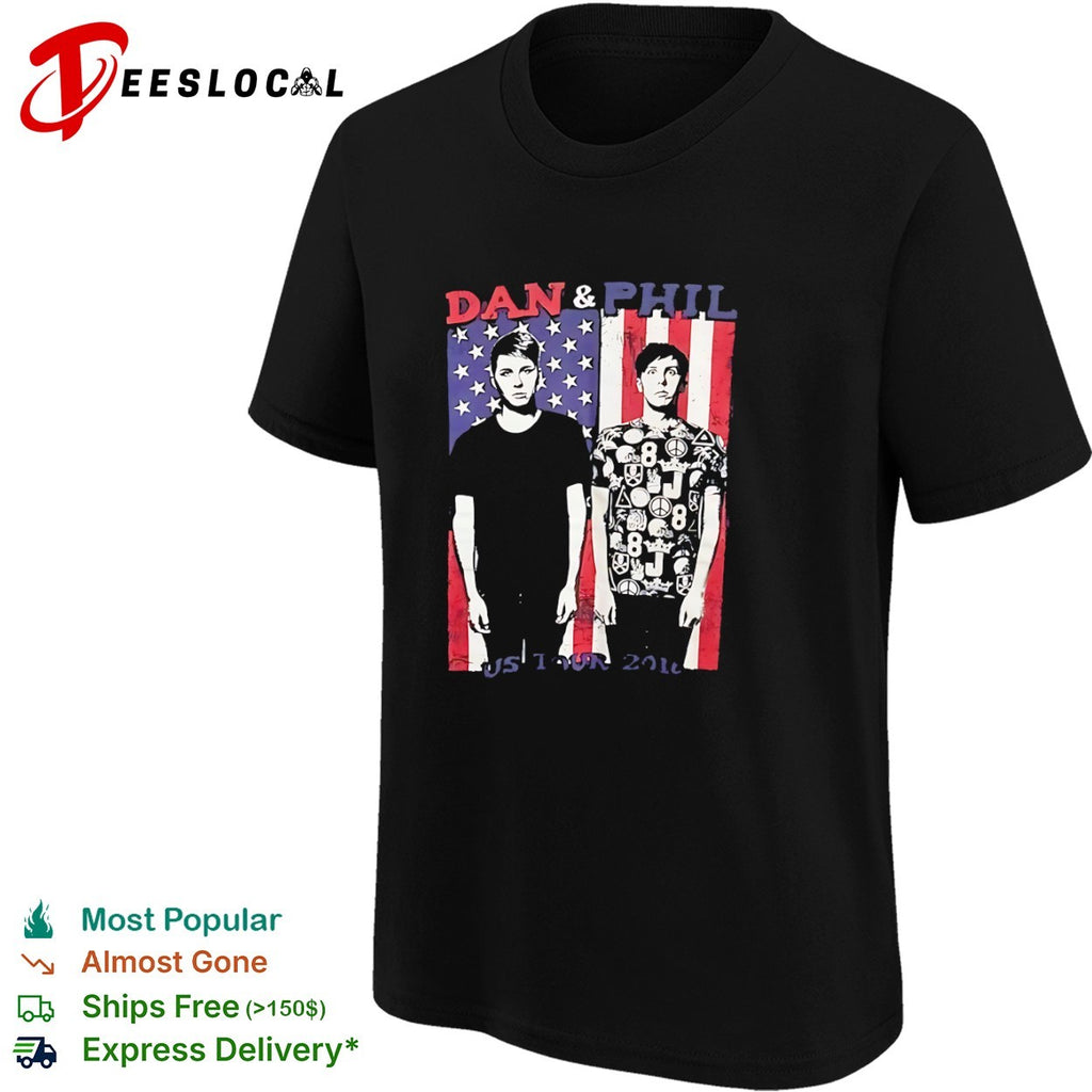 Dan and Phil US Tour 2016 YouTubers shirt