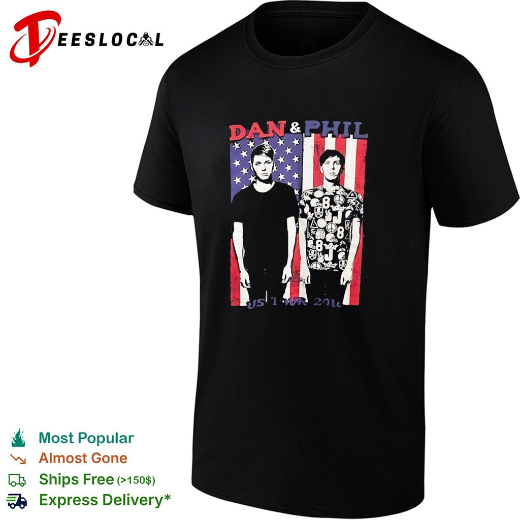 Dan and Phil US Tour 2016 YouTubers shirt