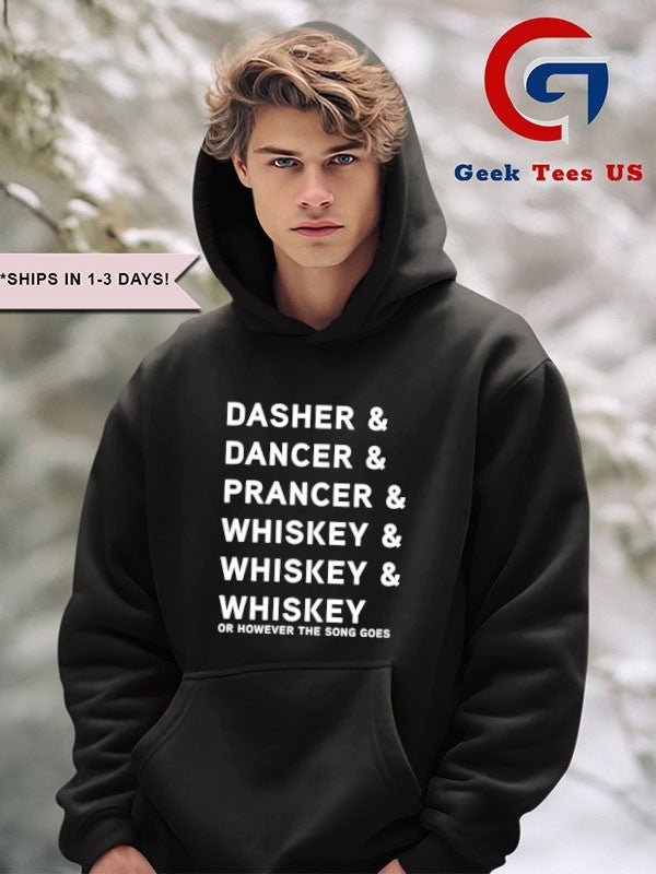 Dancer Prancer and Whiskey Bourbon and Scotch shirt