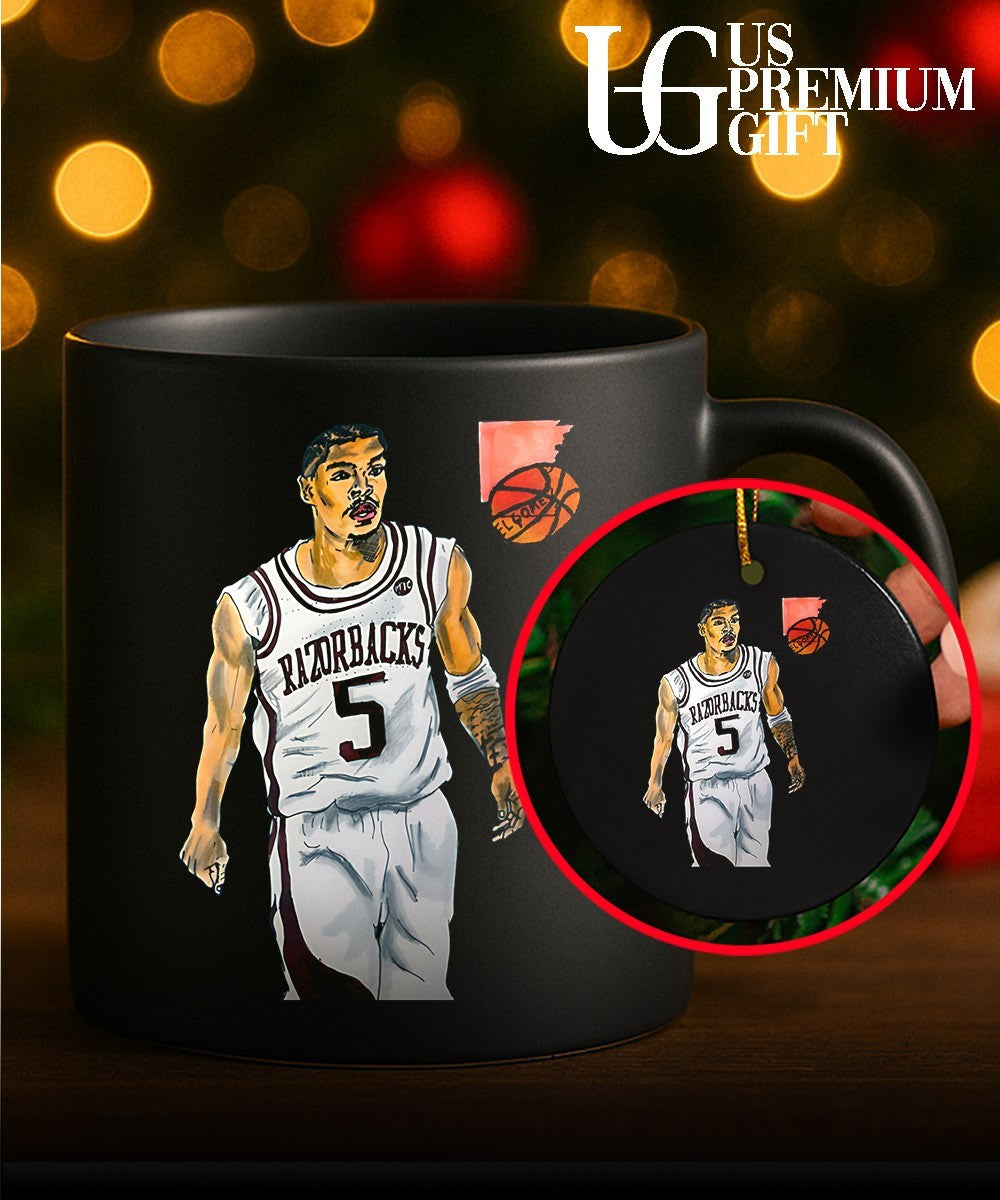 Darius Acuff Jr. Arkansas Razorbacks Men’s basketball caricature shirt