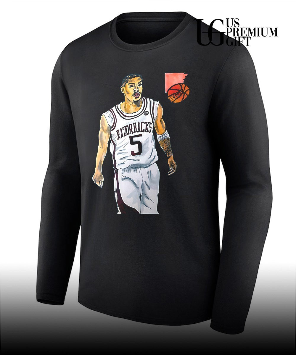 Darius Acuff Jr. Arkansas Razorbacks Men’s basketball caricature shirt