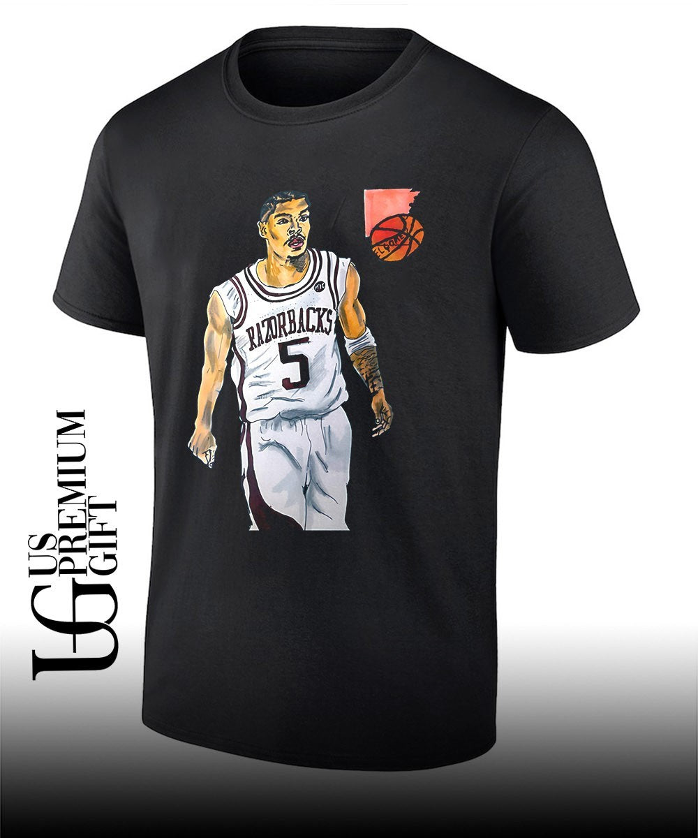 Darius Acuff Jr. Arkansas Razorbacks Men’s basketball caricature shirt